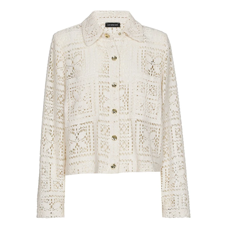 Caroline Biss dames blazer Ecru