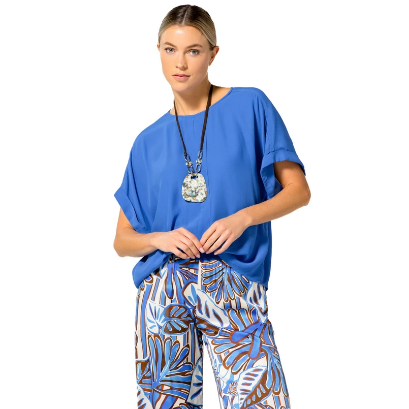 Caroline Biss Dames Blouse 1636 Bleu