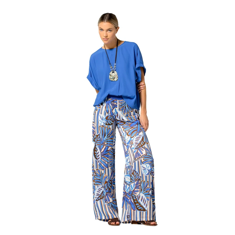 Caroline Biss Dames Blouse 1636 Bleu