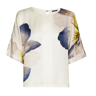Caroline Biss dames blouse km print WIT DESSIN