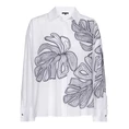 Caroline Biss dames blouse lm bloem borduur WIT DESSIN