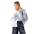Caroline Biss dames blouse lm bloem borduur WIT DESSIN