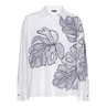 Caroline Biss dames blouse lm bloem borduur WIT DESSIN
