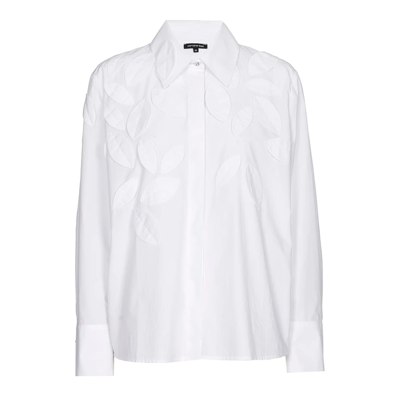 Caroline Biss dames blouse lm uni Wit