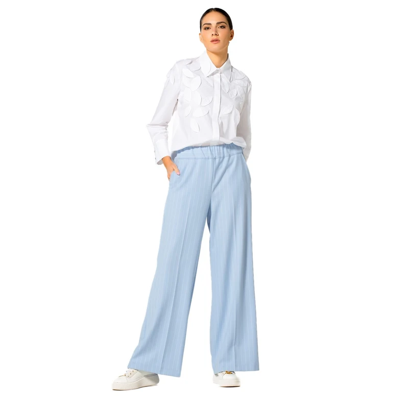 Caroline Biss dames blouse lm uni Wit