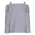 Caroline Biss dames blouse streep Blauw dessin
