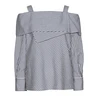 Caroline Biss dames blouse streep Blauw dessin