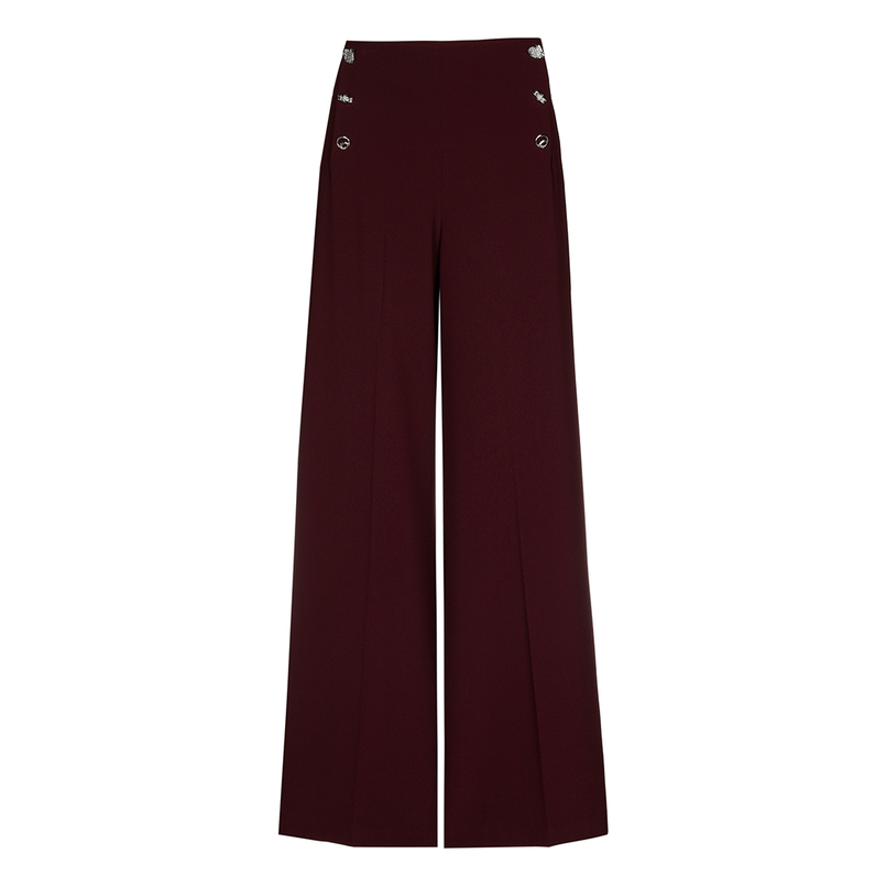Caroline Biss dames crepe pantalon Paars