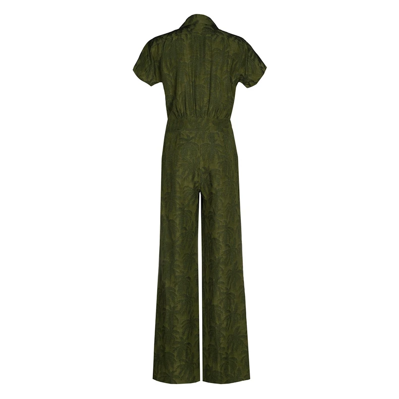 Caroline Biss Dames Jumpsuit 1541 Khakigroen