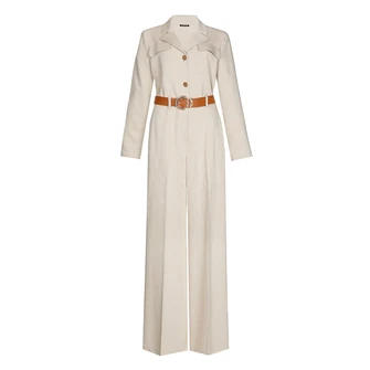 Caroline Biss Dames Jumpsuit 1560 Zand