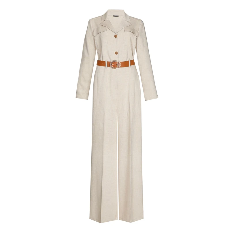 Caroline Biss Dames Jumpsuit 1560 Zand