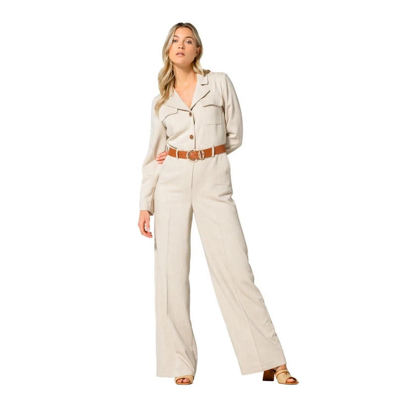 Caroline Biss Dames Jumpsuit 1560 Zand