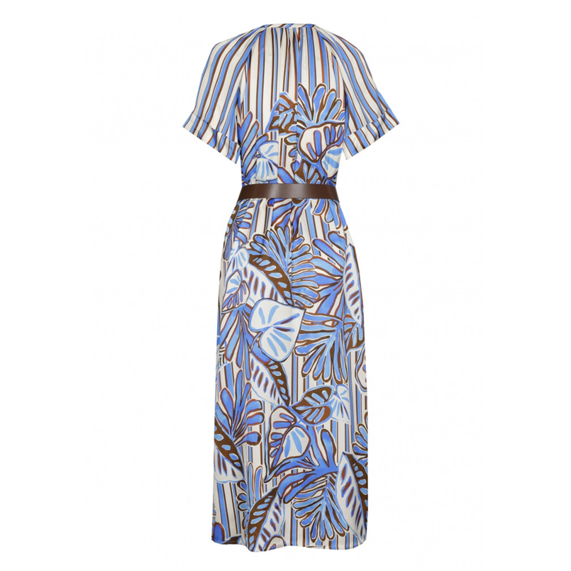 Caroline Biss Dames Jurk 1158 Blauw dessin