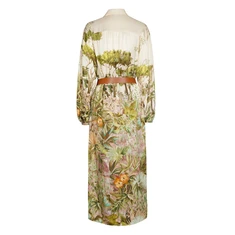 Caroline Biss Dames Jurk 1161 Groen dessin