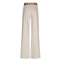 Caroline Biss dames pantalon linnenlook Zand