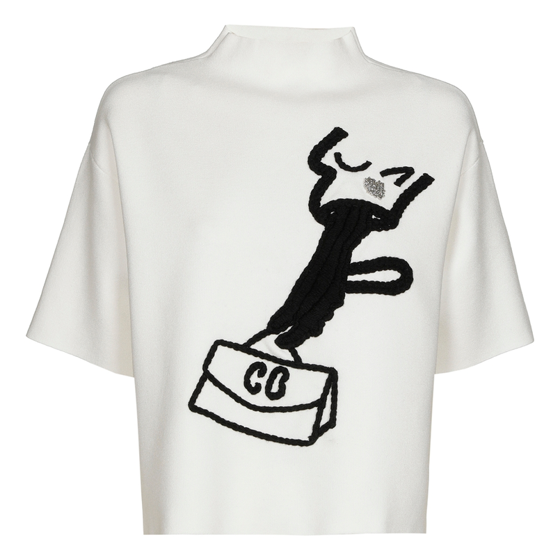 Caroline Biss dames pull OFF-WHITE