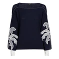 Caroline Biss dames pullover Blauw dessin