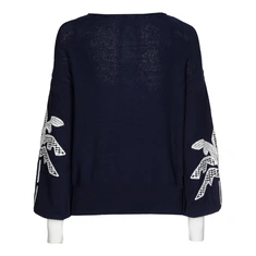 Caroline Biss dames pullover Blauw dessin