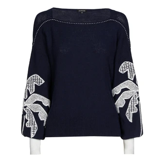Caroline Biss dames pullover Blauw dessin