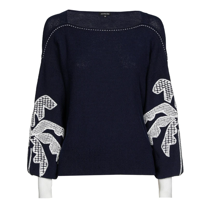 Caroline Biss dames pullover Blauw dessin