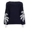 Caroline Biss dames pullover Blauw dessin