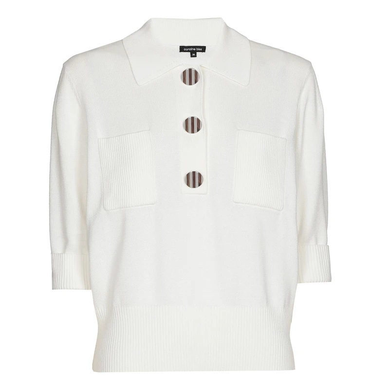 Caroline Biss dames pullover km OFF-WHITE