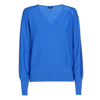 Caroline Biss dames pullover uni Bleu