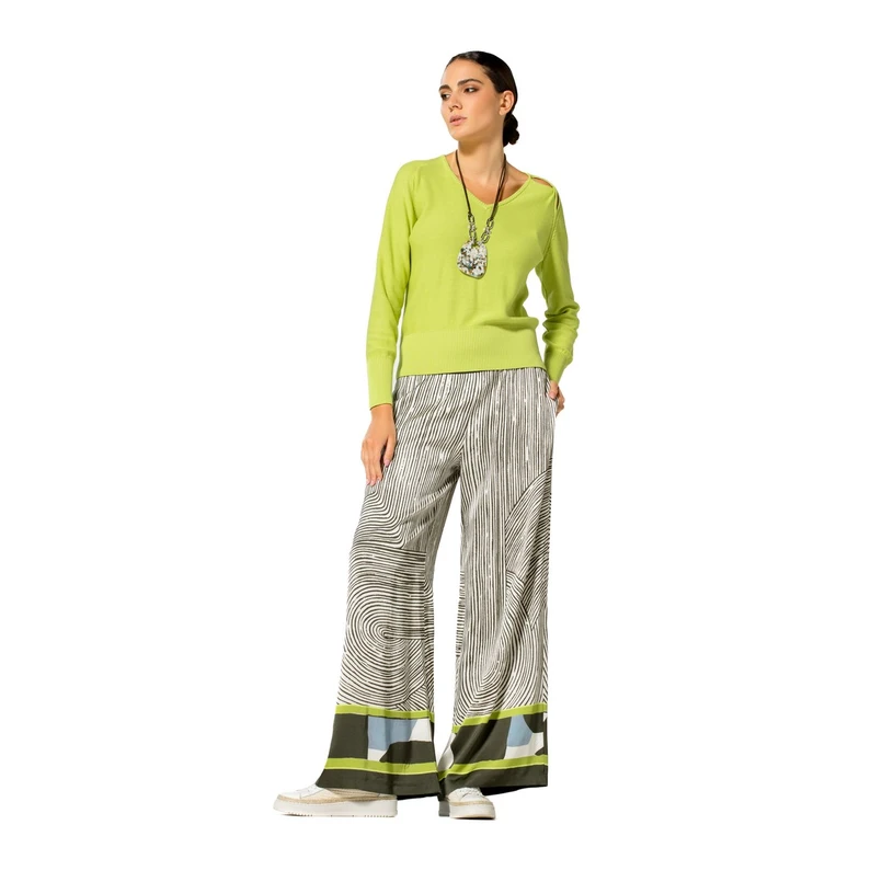 Caroline Biss dames pullover uni Lime
