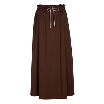 Caroline Biss dames rok poplin Bruin
