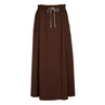 Caroline Biss dames rok poplin Bruin