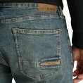 Cast Iron Dark blue denim