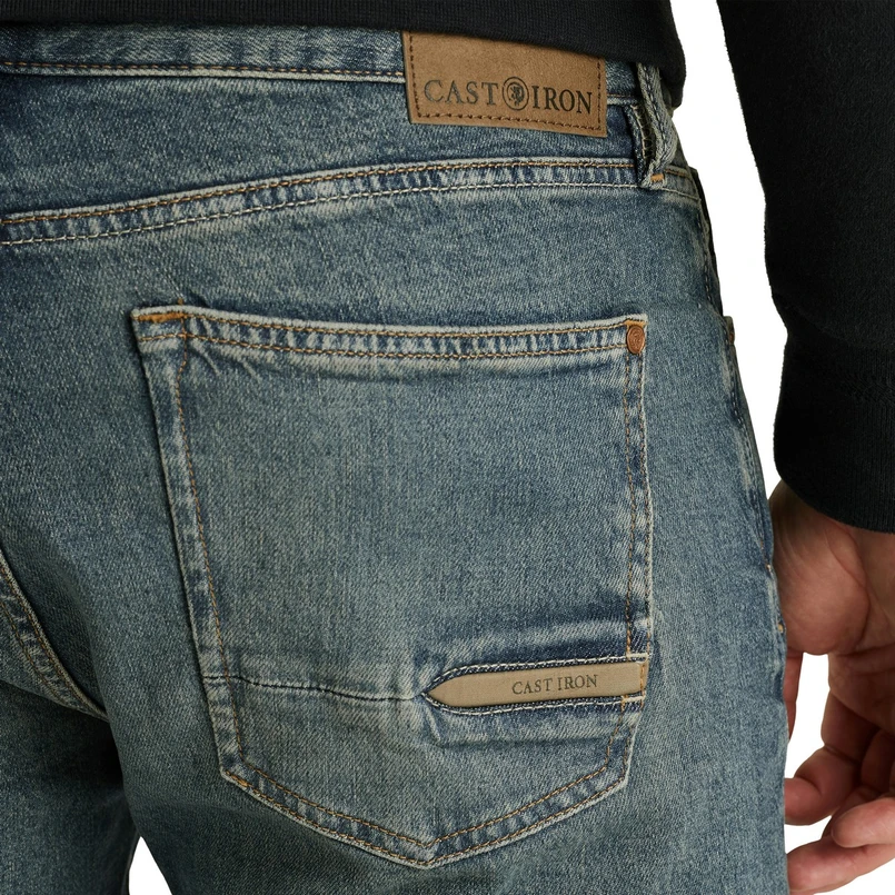 Cast Iron Dark blue denim