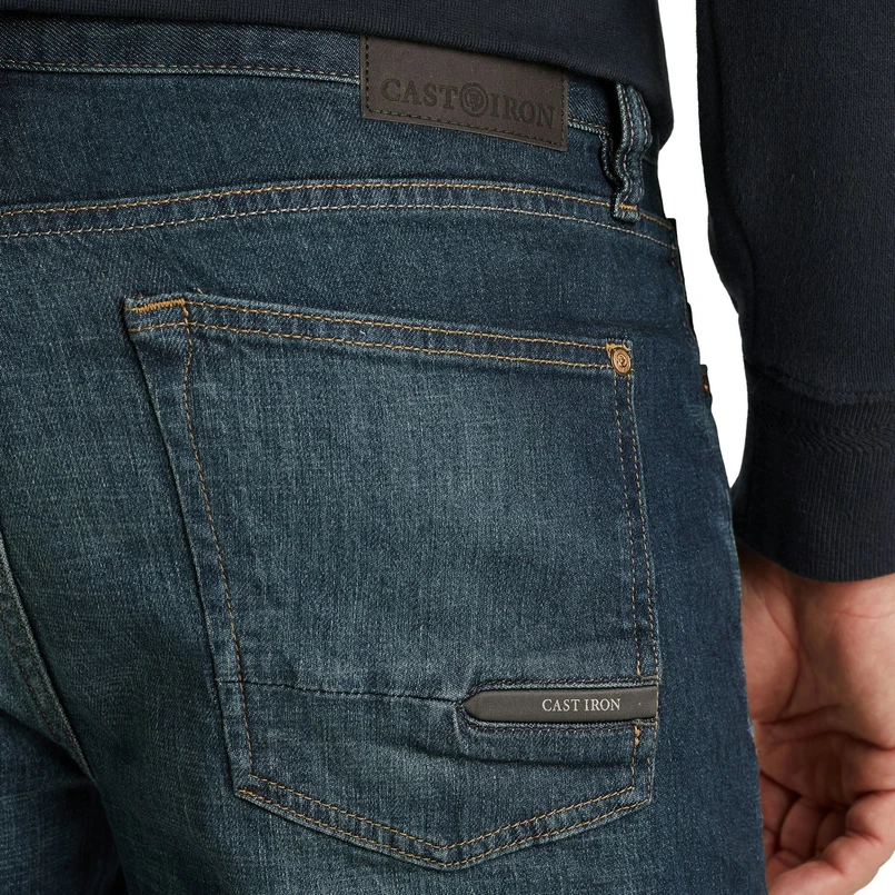 Cast Iron Dark blue denim