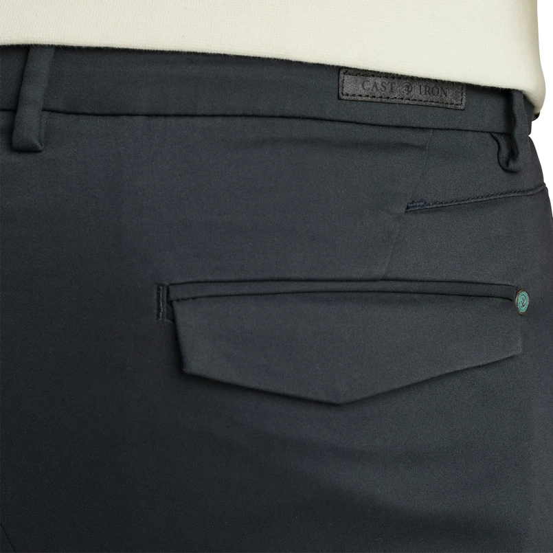 Cast Iron Heren Chino Ctr2502600-5113 Midden blauw