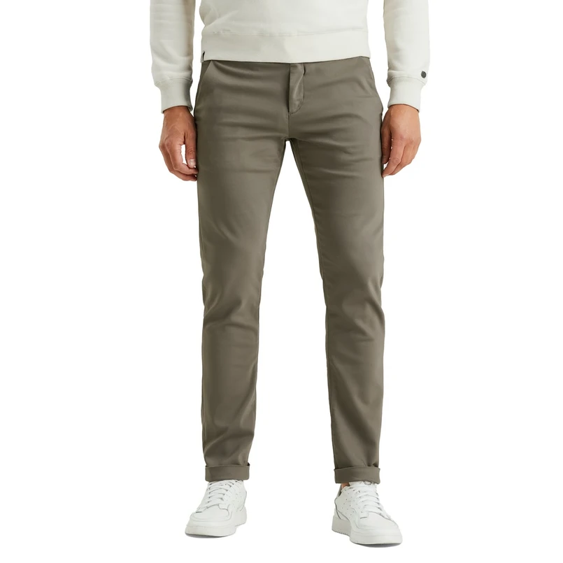 Cast Iron Heren Chino Ctr2508600-9133 Grijs mele