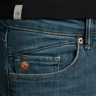 Cast Iron Heren Jeans Ctr240-nbd Mid blue denim