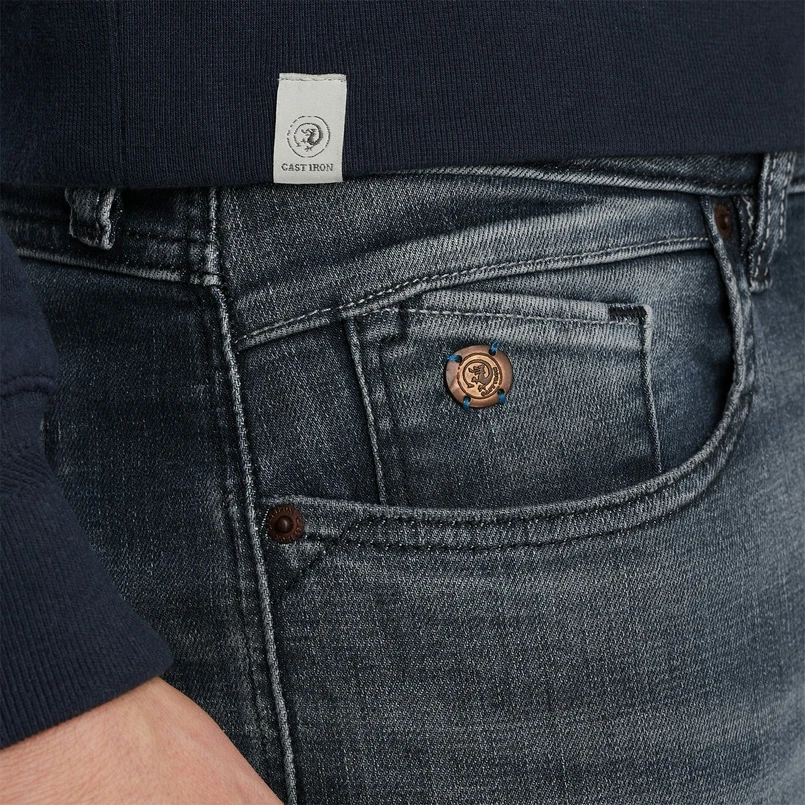 Cast Iron Heren Jeans Ctr2502703-mds Dark blue denim