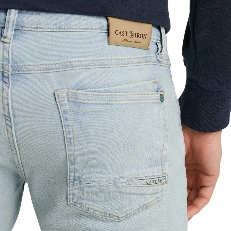 Cast Iron Heren Jeans Ctr2502705-sbs Mid blue denim