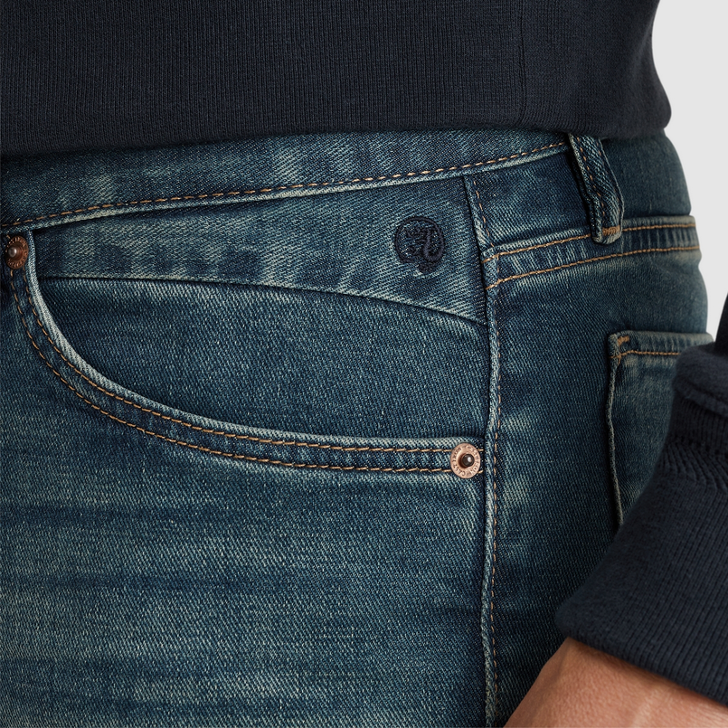 Cast Iron Heren Jeans Ctr390-wbd Zwart