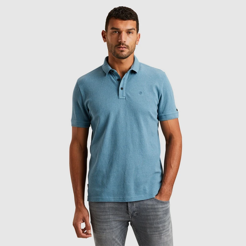 Cast Iron Heren Polo Cpss2503864 Bleu