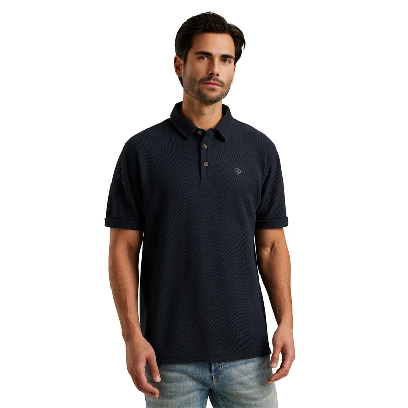 Cast Iron Heren Polo Cpss2503878 Blauw