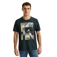 Cast Iron Heren T-shirt Ctss2502554 Bleu