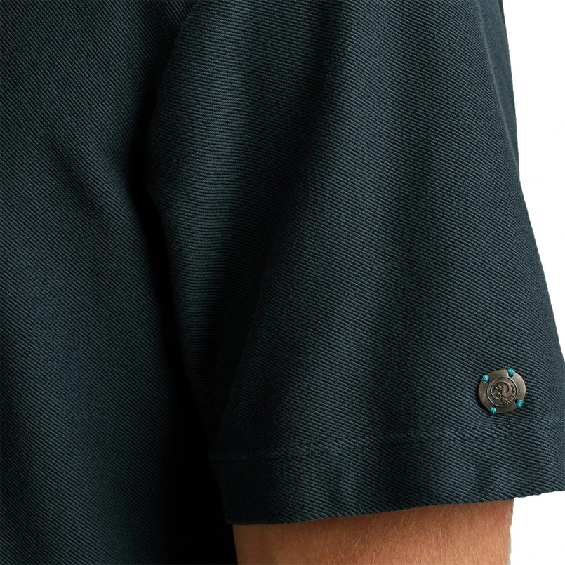 Cast Iron Heren T-shirt Ctss2502554 Bleu