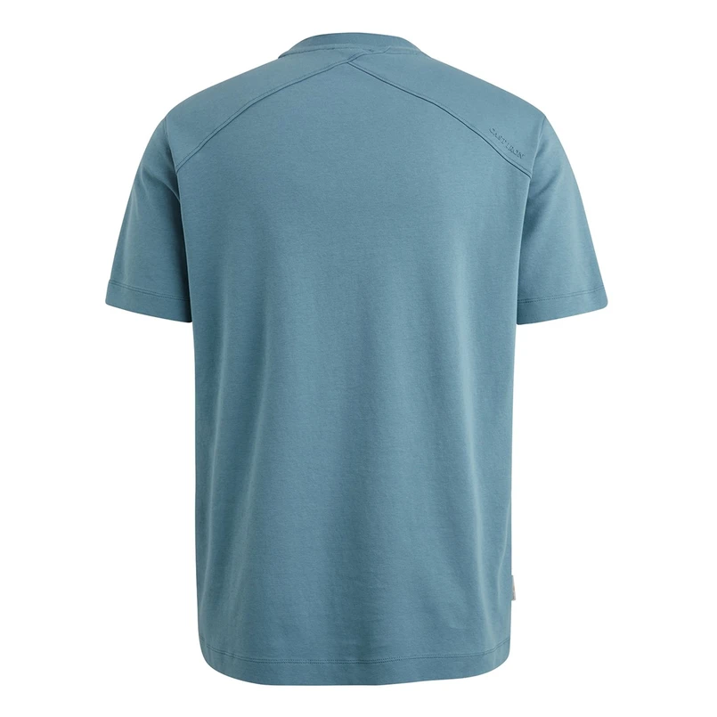 Cast Iron Heren T-shirt Ctss2503560 Bleu