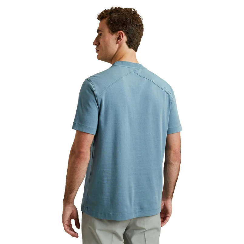Cast Iron Heren T-shirt Ctss2503560 Bleu