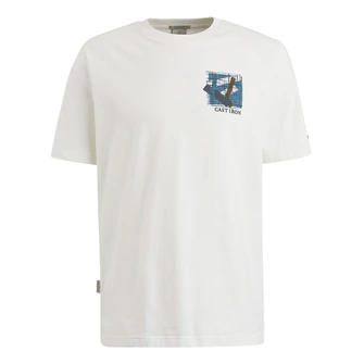 Cast Iron Heren T-shirt Ctss2503562 Wit
