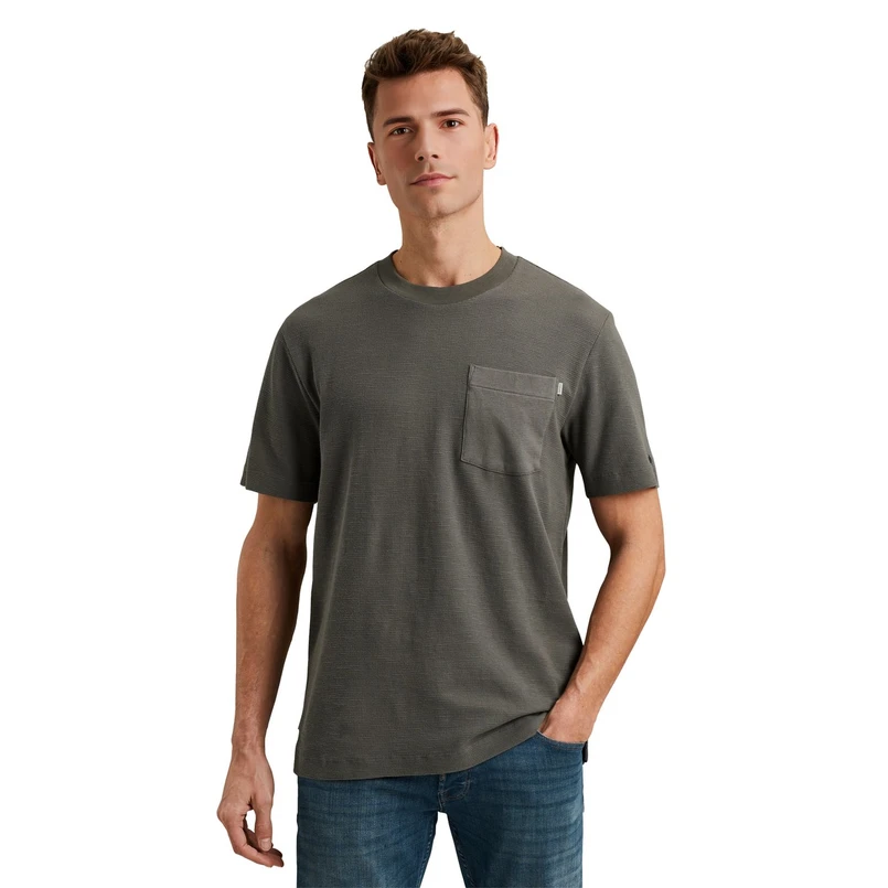Cast Iron Heren T-shirt Ctss2504582 Grijs mele