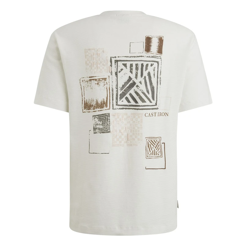 Cast Iron Heren T-shirt Ctss2504582 Wit