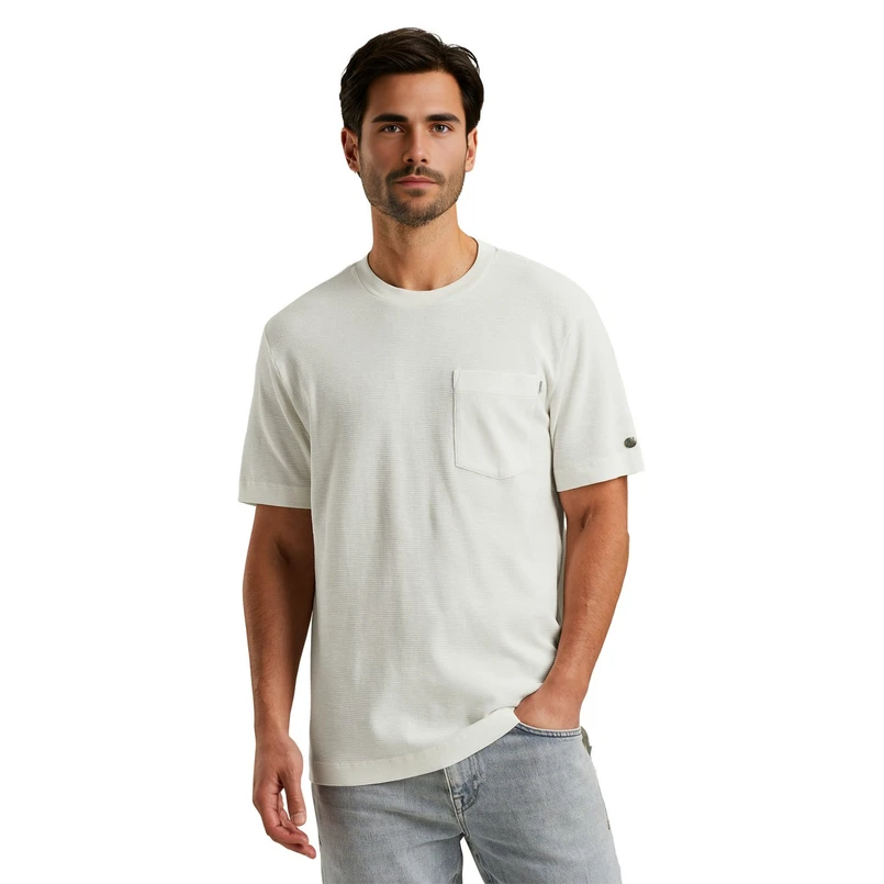 Cast Iron Heren T-shirt Ctss2504582 Wit