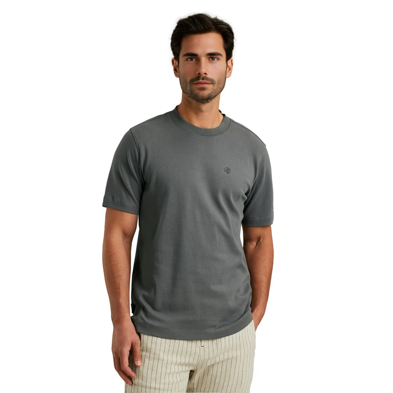 Cast Iron Heren T-shirt Ctss2504584 Grijs mele